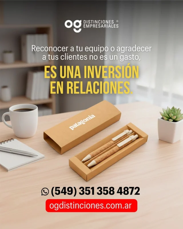 Un reconocimiento oportuno vale más que mil palabras.
Este fin de año, transformá la gratitud en un gesto tangible.
En OG Distinciones diseñamos regalos que inspiran, emocionan y representan lo mejor de tu empresa.📲 Escribinos para elegir el tuyo.
(549) 351 358 4872 | ogdistinciones.com.ar#Reconocimiento #RegalosCorporativos #CulturaEmpresarial #OGDistinciones #DetallesQueInspiran