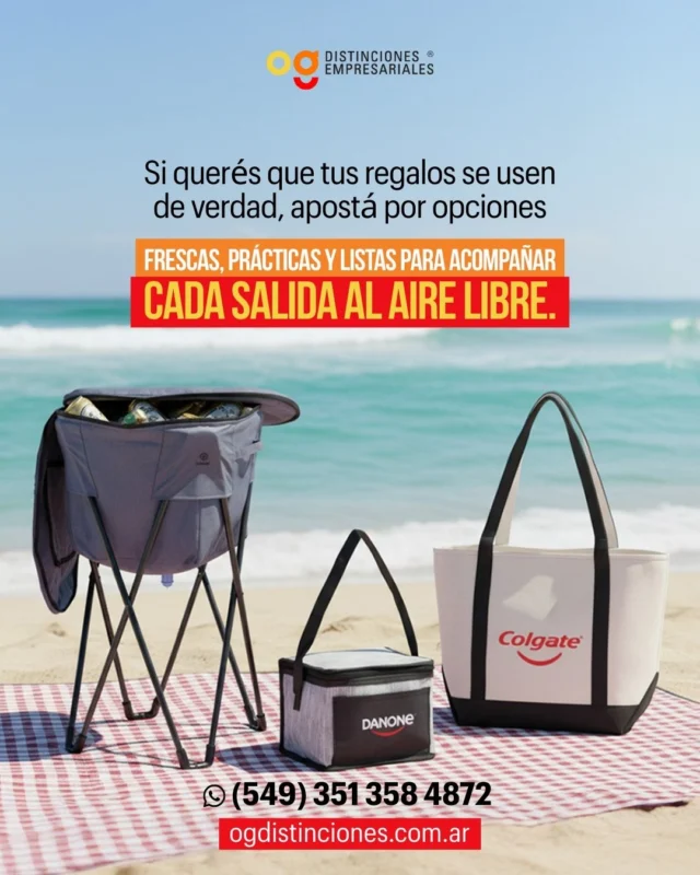 Cuando un regalo empresarial se usa una y otra vez, tu marca también está presente en cada momento. ✨
Las conservadoras y bolsos térmicos son aliados ideales para salidas, eventos y días al aire libre… y una elección estratégica para que tu empresa permanezca en la vida cotidiana de tus clientes.Personalizá tus regalos y hacé que cada detalle sume valor. 💼🌤️📲 Consultanos por opciones, stock y personalización al WhatsApp: (549) 351 358 4872
🌐 Más productos en ogdistinciones.com.ar#RegalosEmpresariales #Merchandising #MarketingPromocional #RegalosÚtiles #IdentidadDeMarca #OGDistinciones