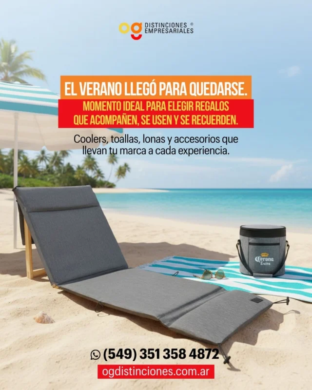 El verano trae nuevas oportunidades para que tu marca se haga notar 🌞✨
Si querés que tus regalos se usen de verdad, apostá por opciones frescas, prácticas y listas para acompañar cada salida al aire libre.
Armemos juntos una propuesta que represente la esencia de tu empresa.📲 Escribinos al WhatsApp
🌐 ogdistinciones.com.ar#RegalosEmpresariales #Verano2025 #MarcaConPresencia #OGDistinciones #Merchandising
